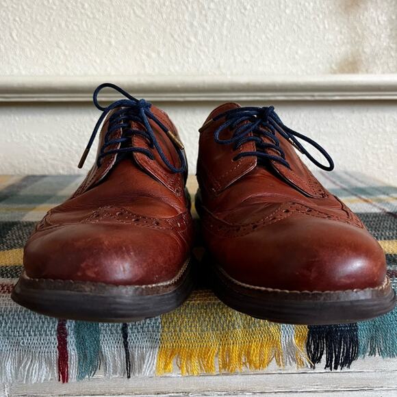 Cole Haan Men\'s Original Grand Shortwing Oxford Shoes Size 8.5 Brown